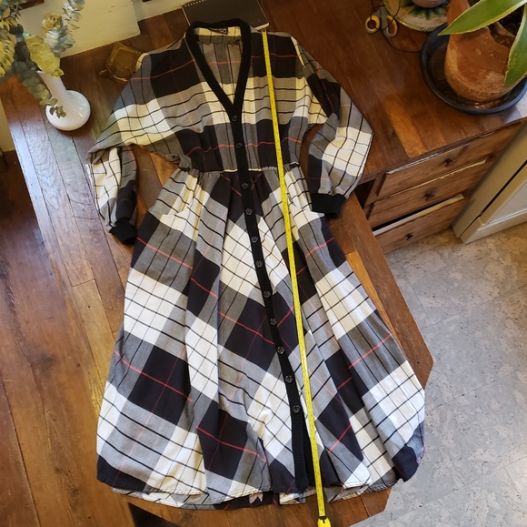 VTG Ronnie Heller for MJ Large Print Plaid Dress - Picture 12 of 12